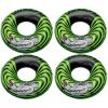 Intex River Rat 48 Inch Inflatable Vinyl Towable Boat Floating Tube Raft for Swimming Pool and Lake in Green Rat or Graffiti Rat Design, Color Varies(4 Pack)