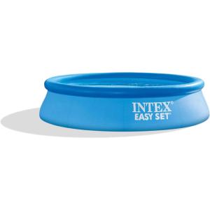 INTEX 28106EH Easy Set Inflatable Swimming Pool: 8ft x 24in – Puncture-Resistant Material – Quick Inflation – 513 Gallon Capacity – 18in Water Depth(8FT x 24IN)