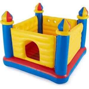 Intex Inflatable Colorful Jump-O-Lene Castle Bounce House, for 2 Kids Ages 3-6 – Large Blow-Up Indoor Outdoor Children’s Bouncer Jumper Playhouse