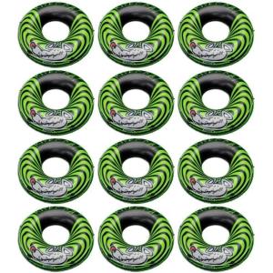 Intex River Rat 48 Inch Inflatable Vinyl Towable Boat Floating Tube Raft for Swimming Pool and Lake in Green Rat or Graffiti Rat Design, Color Varies(12 Pack)