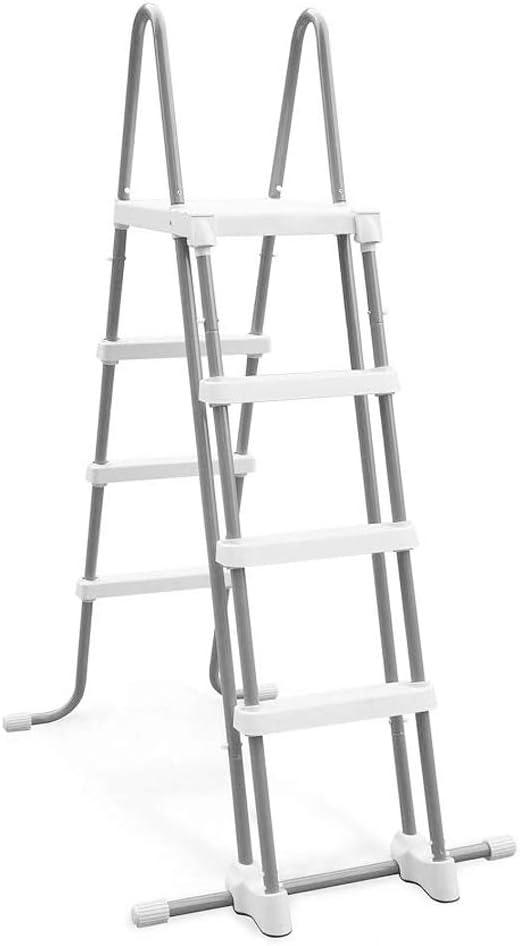 imageIntex 28076E Deluxe Pool Ladder with Removable Steps for Intex Pools with Wall Height of 48 InchLadder