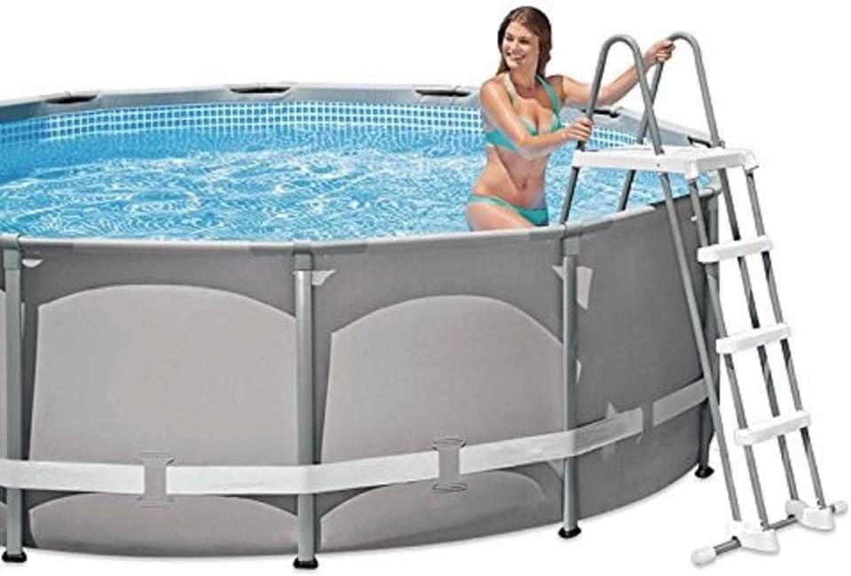 imageIntex 28076E Deluxe Pool Ladder with Removable Steps for Intex Pools with Wall Height of 48 InchLadder