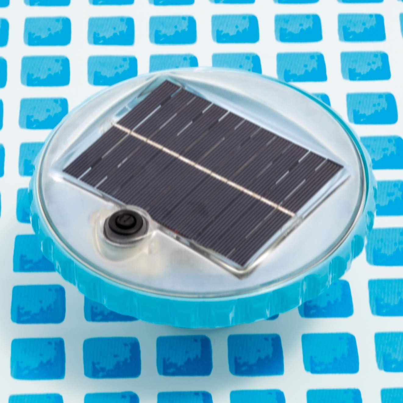 imageIntex 28690E Solar Powered LED Floating Light with Auto On and Auto Off Color Changing and Static White Mode Swimming Pool Party Lights