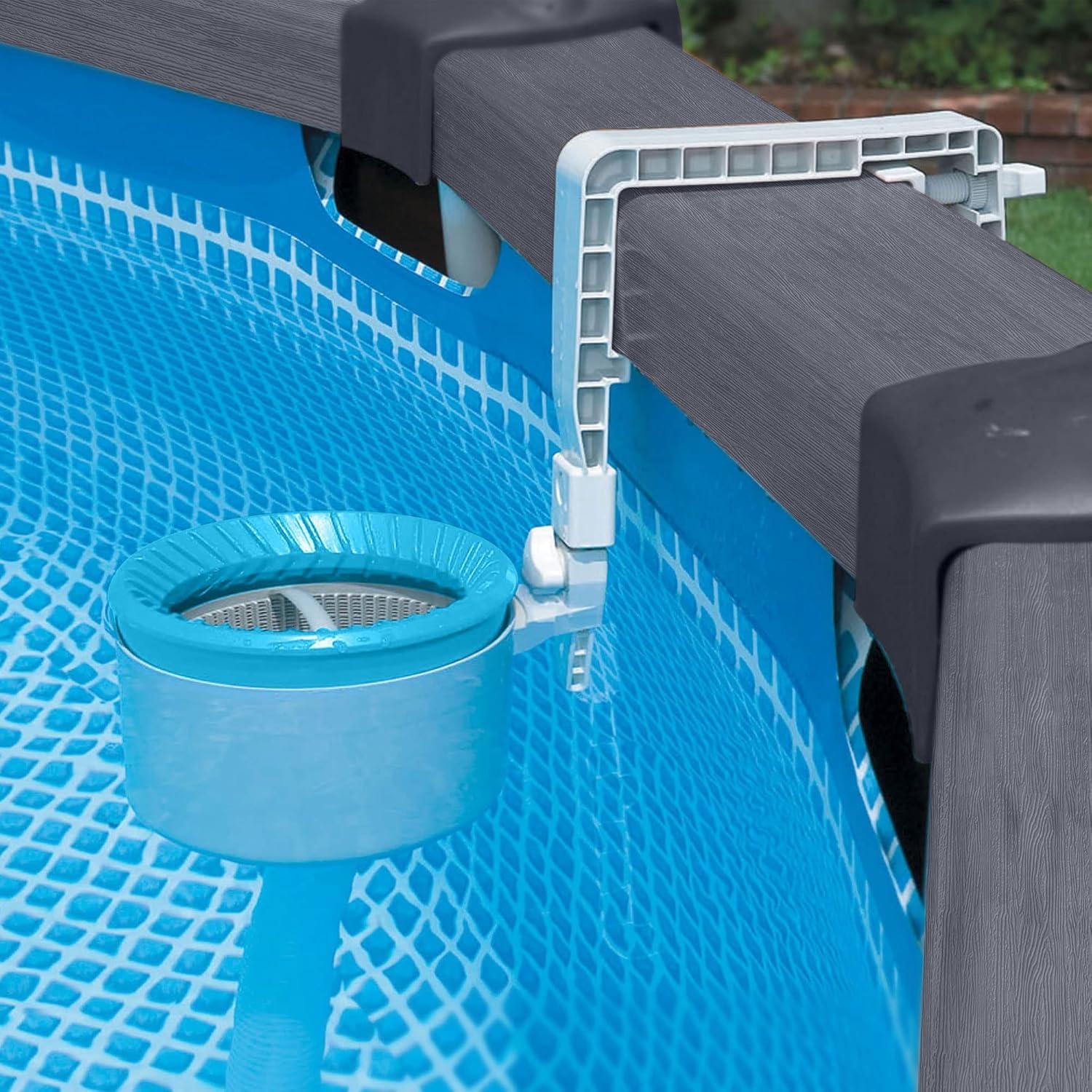 imageIntex Deluxe 800 GPH WallMounted Swimming Pool Surface Automatic SkimmerOS