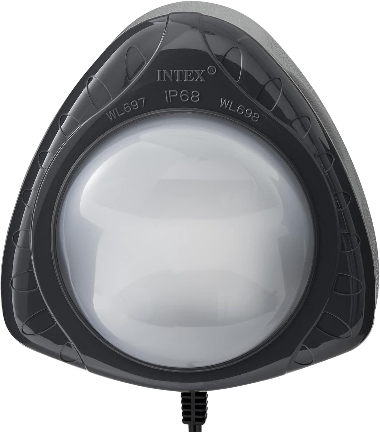 imageIntex Underwater LED Magnetic Above Ground Wall Pool Light with Magnetic Transmitter and 4 Options MulticolorWhiteWall Light