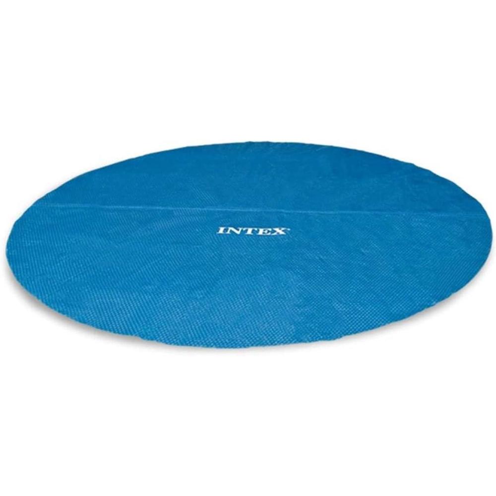 imageINTEX 28011E Solar Pool Cover For 10ft Round Easy Set and Metal Frame Pools  Insulates Pool Water  Reduces Water Evaporation  Keeps Debris Out  Reduces Chemical Consumption18 Round