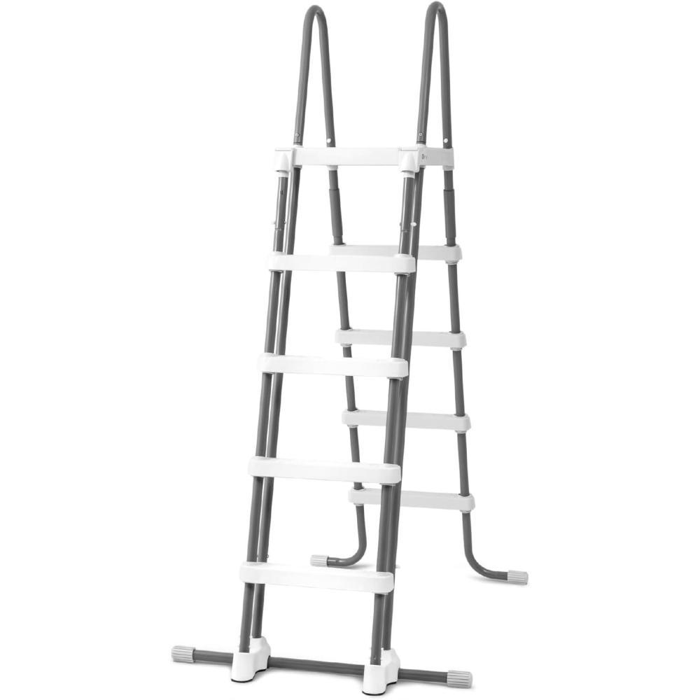 imageIntex 28077E Heavy Duty Deluxe Pool Ladder with Removable Steps for 52 Inch Depth Above Ground PoolsLadder