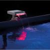Intex 28090E Innovative Hydroelectric 3 Multi Colored LED Relaxing Waterfall Cascade Above Ground Swimming Pool Attachment, White(Pools)