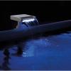 Intex 28090E Innovative Hydroelectric 3 Multi Colored LED Relaxing Waterfall Cascade Above Ground Swimming Pool Attachment, White(Pools)