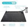 Intex 28685E 47 Inch x 47 Inch Solar Pool Water Heater Mat for 8,000 Gallon Above Ground Swimming Pool with Hose Attachment and Adaptors, Black
