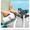 Intex ZR200 Rechargeable Cordless Swimming Pool and Spa Vacuum Cleaner  with Telescoping Handle and 2 Interchangeable Brush Heads