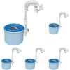 Intex Deluxe 800 GPH+ Wall-Mounted Swimming Pool Surface Automatic Skimmer(OS (Pack of 5))