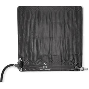 Intex 28685E 47 Inch x 47 Inch Solar Pool Water Heater Mat for 8,000 Gallon Above Ground Swimming Pool with Hose Attachment and Adaptors, Black