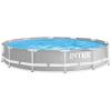 imageINTEX 26710EH Prism Frame Premium Above Ground Swimming Pool 12ft x 30in  SuperTough Puncture Resistant  Rust Resistant  Easy Assemble  1718 Gallon Capacity  Pool Only12 x 30