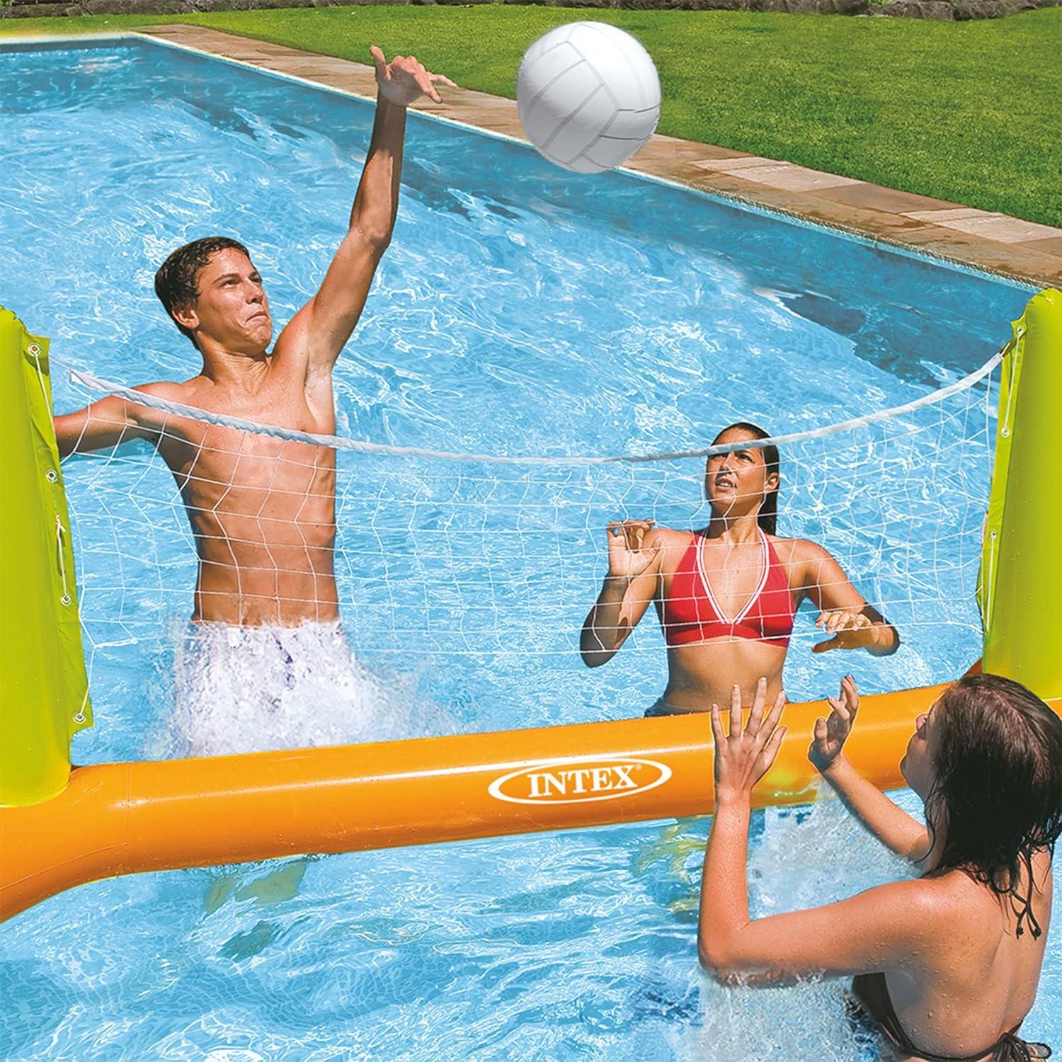imageIntex 56508EP Inflatable Floating Swimming Pool Toys Volleyball Game Green1 Pack