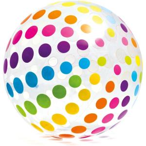 Intex Jumbo Inflatable Ball with Colorful Dot Pattern, Multi, 42″