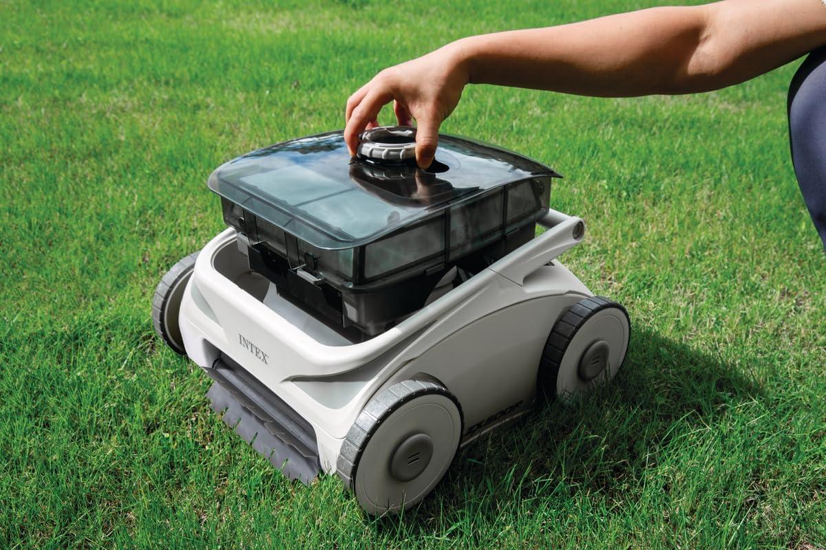 imageINTEX 28623E ZX500R Cordless Electric Robotic Pool Cleaner for Above Ground In Ground Swimming Pools with Max Depth of 79in 120min Run Time on Full Charge