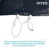 INTEX 28088E 20ft X 8in Round All-Season Deluxe Pool Cover for 20ft Round Frame Above Ground Pools with Secure Rope-Tie and Pre-Drilled Drain Holes(1′ (Round))