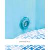 INTEX 48400EP 60in x 12in Foldable Dog Pool Portable Pet Swimming Pool Bathing Tub for Small Medium Large Puppy Dogs Cats