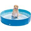 INTEX 48400EP 60in x 12in Foldable Dog Pool Portable Pet Swimming Pool Bathing Tub for Small Medium Large Puppy Dogs Cats