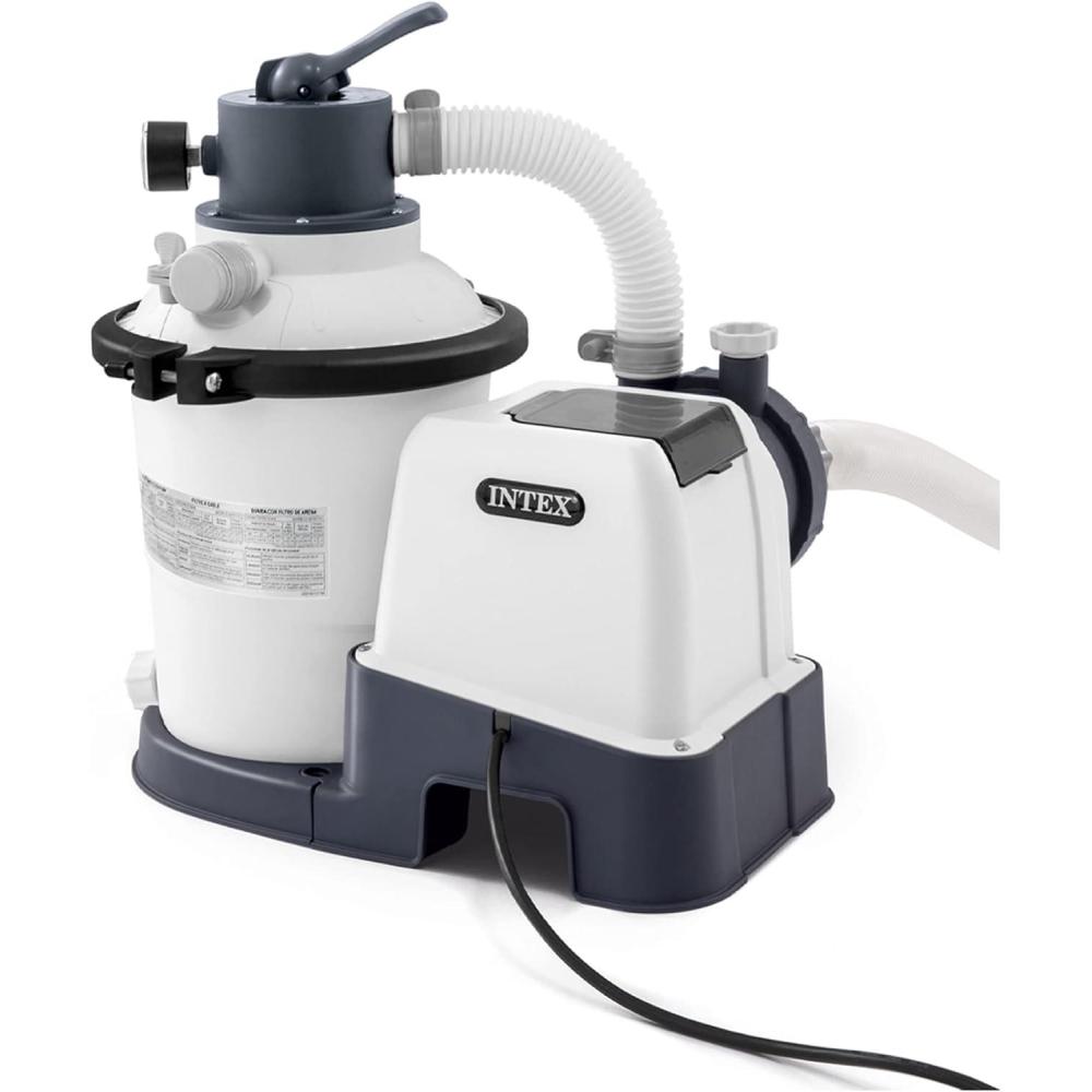 imageINTEX 26655EG SX2100 Plus Krystal Clear Sand Filter Pump for Above Ground Pools 2100 GPH Pump Flow Rate Improved Circulation and Filtration Easy Installation Improved Water Clarity EasytoClean925 Gallons Per Hour