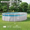 INTEX 26721MZ 14ft x 42in Prism Frame Clearview Premium Above Ground Pool Set: Includes 1000 GPH Krystal Clear Cartridge Filter Pump – 3357 Gallon Capacity – Age Grade 6+(16′ x 48″)