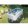INTEX 26721MZ 14ft x 42in Prism Frame Clearview Premium Above Ground Pool Set: Includes 1000 GPH Krystal Clear Cartridge Filter Pump – 3357 Gallon Capacity – Age Grade 6+(13′ x 6.5′ x 48″)