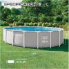 INTEX 26731EP Prism Frame Above Ground Swimming Pool Set: 18ft x 48in – Includes 1500 GPH Cartridge Filter Pump – Removable Ladder – Pool Cover – Ground Cloth