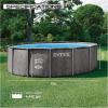 INTEX 26741EP Prism Frame Above Ground Swimming Pool Set: 15ft x 48in – Includes 1000 GPH Cartridge Filter Pump – Removable Ladder – Pool Cover – Ground Cloth