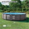 INTEX 26743EP Prism Frame Above Ground Swimming Pool Set: 18ft x 48in – Includes 1500 GPH Cartridge Filter Pump – Removable Ladder – Pool Cover – Ground Cloth