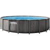 INTEX 26743EP Prism Frame Above Ground Swimming Pool Set: 18ft x 48in – Includes 1500 GPH Cartridge Filter Pump – Removable Ladder – Pool Cover – Ground Cloth