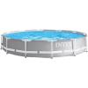 Intex 26710EH 12ft x 30in Prism Frame Outdoor Above Ground Round Swimming Pool & Robot Vacuum Cleaner Fits up to 6 People (Filter Pump Not Included)