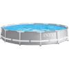Intex 26711EH 12ft x 30in Prism Metal Frame Above Ground Swimming Pool with 530 GPH GCFI Filter Pump and Protective Canopy and fits up to 6 People