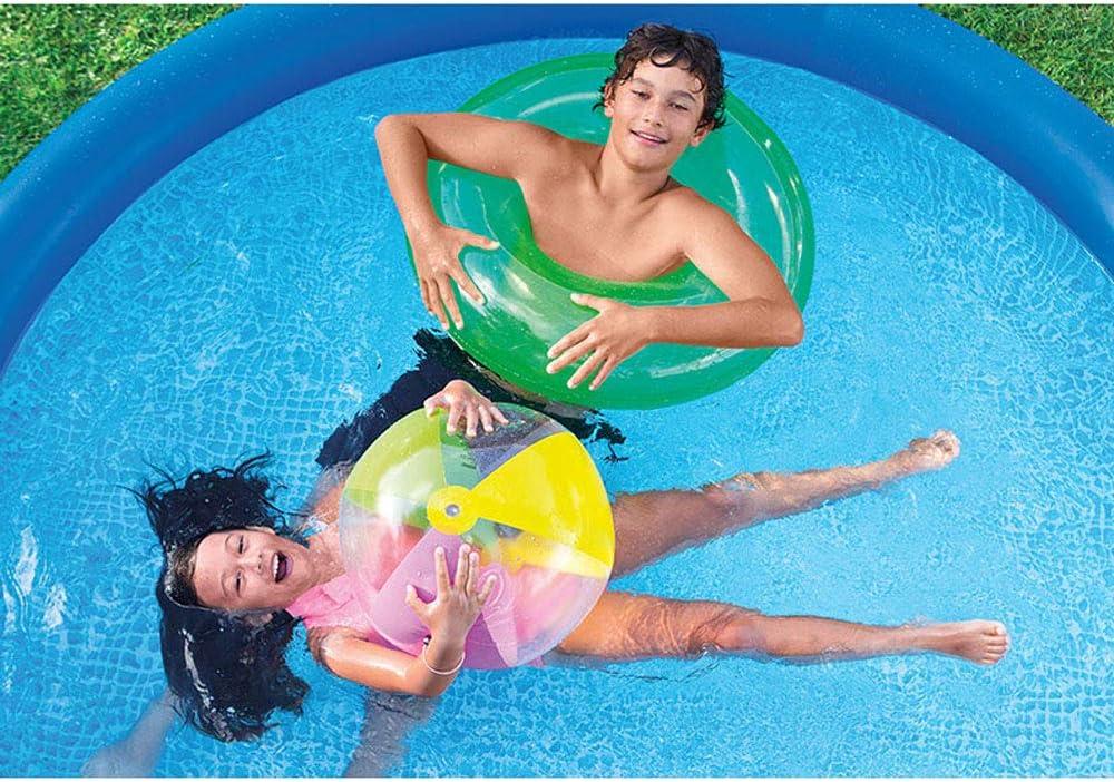 imageIntex Easy Set 10 Foot x 30 Inch Above Ground Inflatable Round Swimming Pool with 30 Gauge 3 Ply Side Walls and Drain Plug Blue