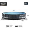 INTEX 26345VM Ultra XTR 26ft x 52in Above Ground Swimming Pool Set with Sand Filter Pump, Inflatable Lounge Pool Recliners (2-Pack) and Inflatable Beverage Cooler