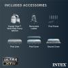 INTEX 26363EH Ultra XTR 24ft x 12ft x 52in Above Ground Swimming Pool Set with Sand Filter Pump, Deluxe Automatic Vacuum Cleaner and Maintenance Cleaning Kit
