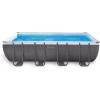Intex 26351EH 18ft X 9ft X 52in Ultra Frame Rectangular Pool Set with Sand Filter Pump, Ladder, Ground Cloth & Pool Cover