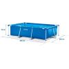 Intex 28272EH 9ft 10in X 6ft 6in X 29 1/2in Rectangular Frame Above Ground Swimming Pool, Blue