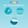 Intex 4 Foot x 12 Inch Miniature Durable Vinyl Outdoor Above Ground Frame Kiddie Swimming and Teaching Baby Pool for Ages 3 and Up, Blue(Blue)