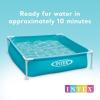 Intex 4 Foot x 12 Inch Miniature Durable Vinyl Outdoor Above Ground Frame Kiddie Swimming and Teaching Baby Pool for Ages 3 and Up, Blue(Blue)