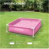 Intex 4 Foot x 12 Inch Miniature Durable Vinyl Outdoor Above Ground Frame Kiddie Swimming and Teaching Baby Pool for Ages 3 and Up, Blue(Green)
