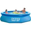Intex Easy Set 10 Foot x 30 Inch Above Ground Inflatable Round Swimming Pool with 30 Gauge 3 Ply Side Walls and Drain Plug, Blue