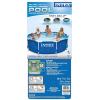 Intex Metal Frame 10′ x 30″ Above Ground Outdoor Swimming Pool with 330 GPH Filter Pump and Maintenance Kit with Vacuum Skimmer and Adjustable Pole