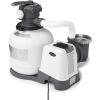 Intex ZX100 Auto Pressure Side Pool Cleaner with Hose and Converter and 2800 GPH Above Ground Pool Sand Filter Pump with Automatic Timer