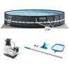 INTEX 26329EH Ultra XTR 18ft x 52in Above Ground Swimming Pool Set with Sand Filter Pump and Cleaning Maintenance Kit
