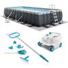 INTEX 26363EH Ultra XTR 24ft x 12ft x 52in Above Ground Swimming Pool Set with Sand Filter Pump, Deluxe Automatic Vacuum Cleaner and Maintenance Cleaning Kit