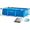 Intex 28272EH 9ft 10in X 6ft 6in X 29 1/2in Rectangular Frame Above Ground Swimming Pool, Blue