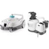 Intex ZX100 Auto Pressure Side Pool Cleaner with Hose and Converter and 2800 GPH Above Ground Pool Sand Filter Pump with Automatic Timer