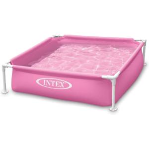 Intex 4 Foot x 12 Inch Miniature Durable Vinyl Outdoor Above Ground Frame Kiddie Swimming and Teaching Baby Pool for Ages 3 and Up, Blue(Green)