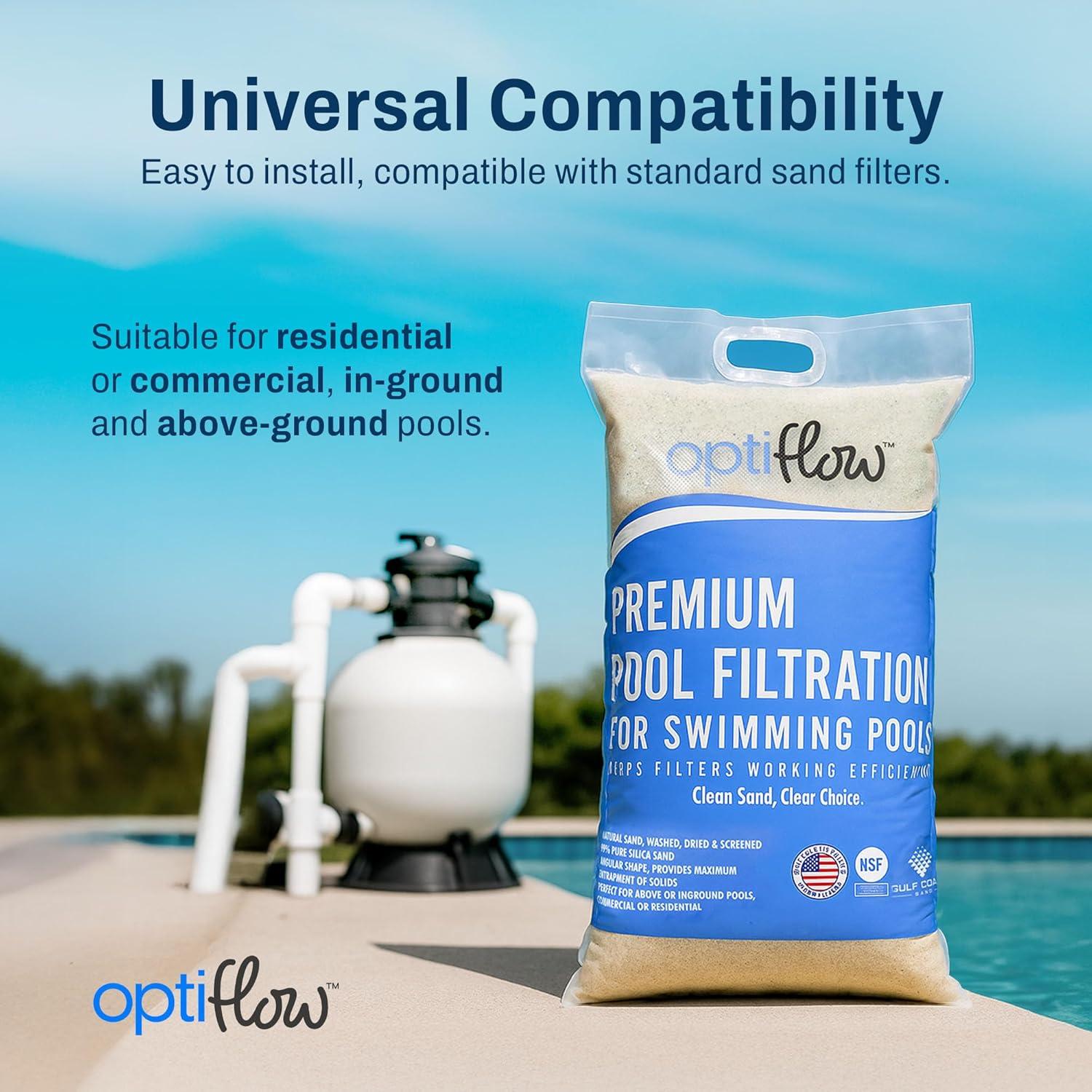 imageINTEX Above Ground Swimming Pool Set Ultra XTR 26 x 52 Round Frame Bundled with 2 Pack OptiFlow Premium Pure Silica Filter Pool Sand 50 lb Bag26 x 52